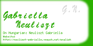 gabriella neuliszt business card